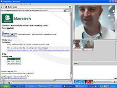 web conference screen